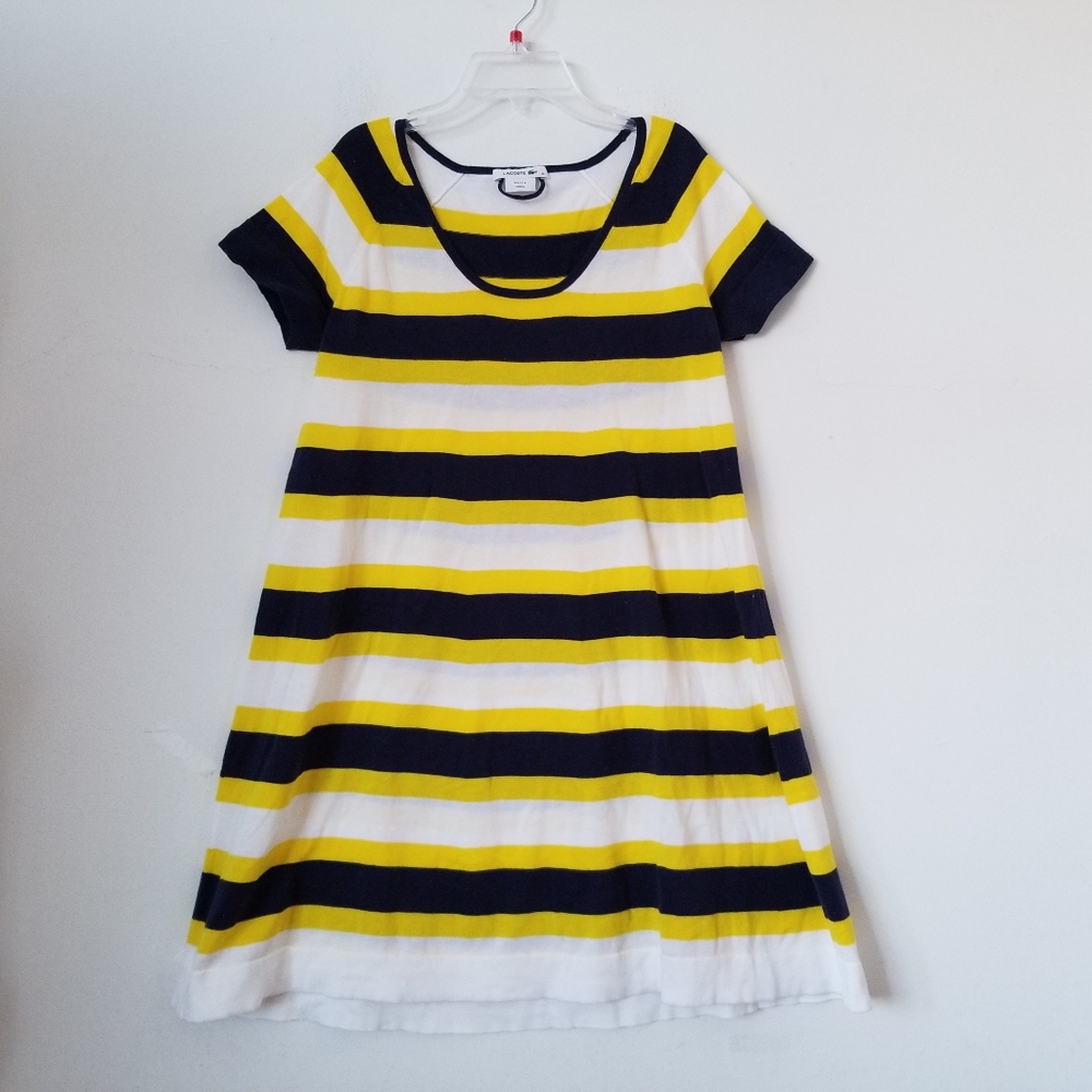 💜Lacoste Stripe Tunic Dress, Size 40